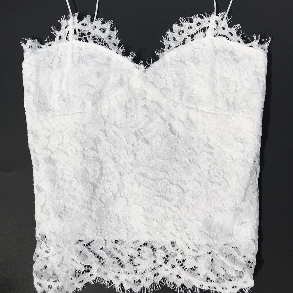 White lace top